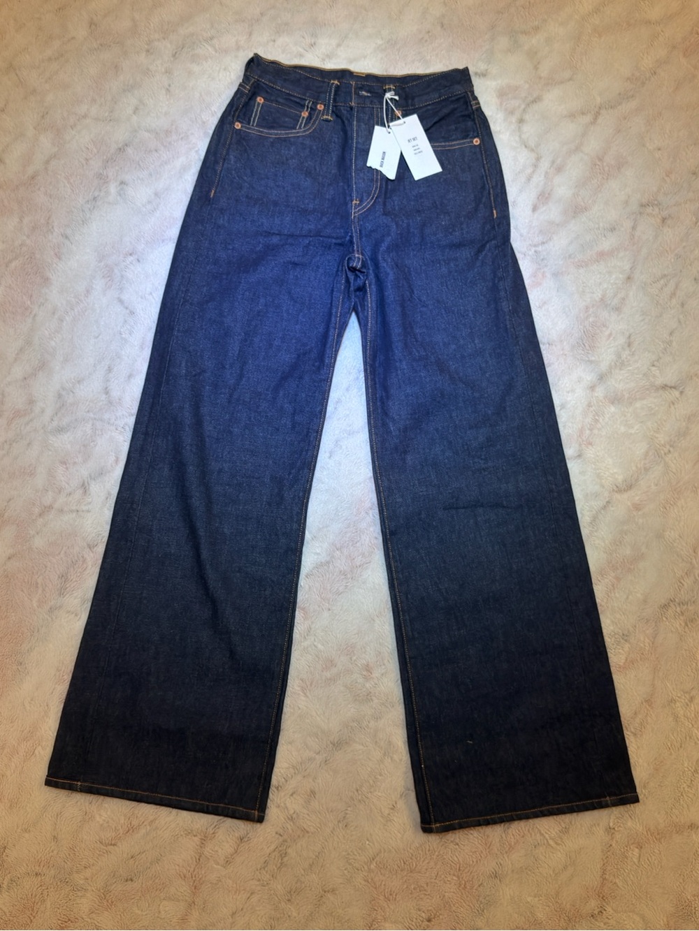 Womens Dark Indigo Wide-Leg Jeans brand new with tags